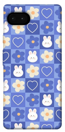 Чехол itsPrint Кролики-цветочки для Google Pixel 7a