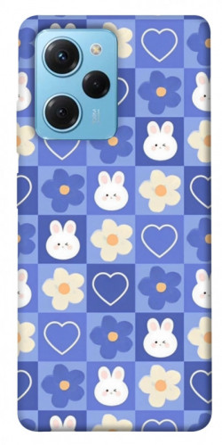 Чехол itsPrint Кролики-цветочки для Xiaomi Poco X5 Pro 5G