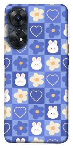 Чехол itsPrint Кролики-цветочки для Oppo Reno 8 T 4G