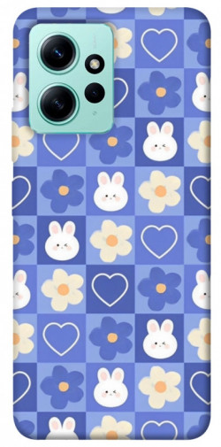 Чехол itsPrint Кролики-цветочки для Xiaomi Redmi Note 12 4G