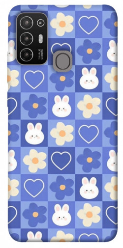 Чехол itsPrint Кролики-цветочки для ZTE Blade A52
