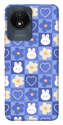 Чехол itsPrint Кролики-цветочки для Vivo Y02