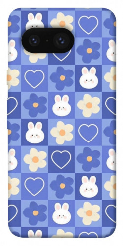 Чехол itsPrint Кролики-цветочки для Google Pixel 8