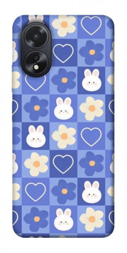 Чехол itsPrint Кролики-цветочки для Oppo A38