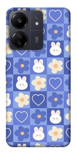 Чехол itsPrint Кролики-цветочки для Xiaomi Redmi 13C