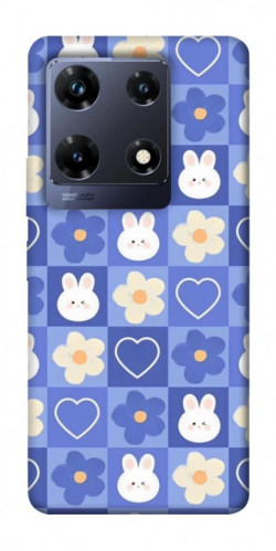 Чехол itsPrint Кролики-цветочки для Infinix Note 30 Pro