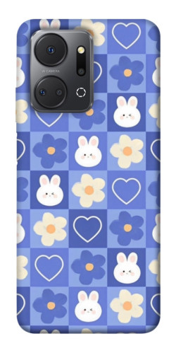 Чехол itsPrint Кролики-цветочки для Huawei Honor X7a