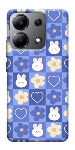 Чехол itsPrint Кролики-цветочки для Xiaomi Redmi Note 13 4G
