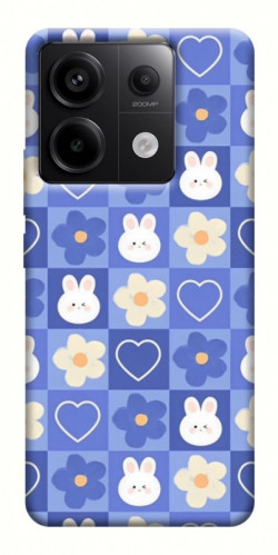 Чехол itsPrint Кролики-цветочки для Xiaomi Redmi Note 13 Pro 4G