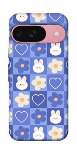 Чехол itsPrint Кролики-цветочки для Google Pixel 9