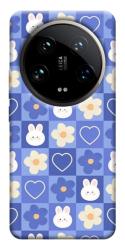 Чехол itsPrint Кролики-цветочки для Xiaomi 14 Ultra