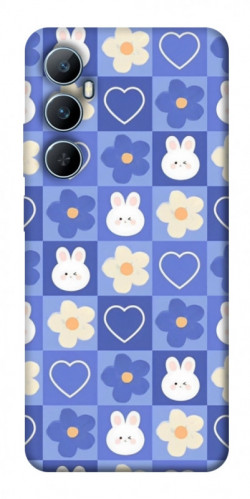 Чехол itsPrint Кролики-цветочки для Realme C65 4G