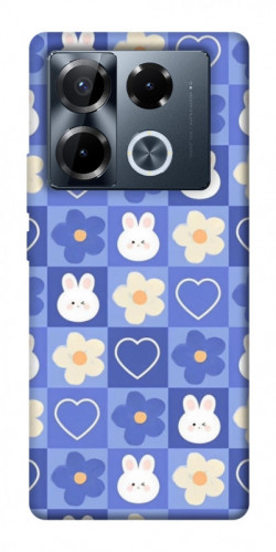 Чехол itsPrint Кролики-цветочки для Infinix Note 40 Pro 4G