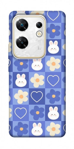 Чехол itsPrint Кролики-цветочки для Infinix Zero 30 4G