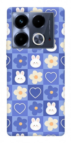 Чехол itsPrint Кролики-цветочки для Infinix Note 40 4G