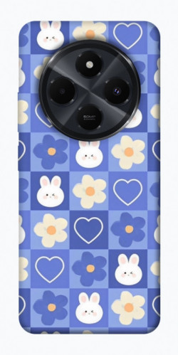 Чехол itsPrint Кролики-цветочки для Xiaomi Redmi 14C / Poco C75