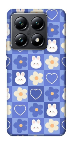 Чехол itsPrint Кролики-цветочки для Xiaomi 14T Pro