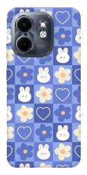 Чехол itsPrint Кролики-цветочки для Infinix Smart 9 4G / Hot 50i