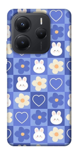 Чехол itsPrint Кролики-цветочки для Xiaomi Redmi Note 14 5G