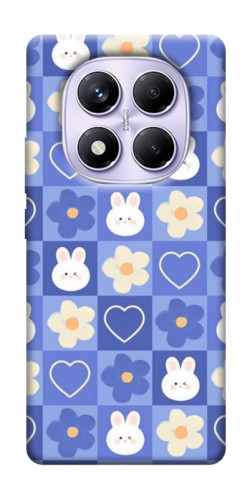 Чехол itsPrint Кролики-цветочки для Xiaomi Redmi Note 14 Pro 4G