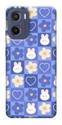 Чехол itsPrint Кролики-цветочки для Motorola Moto G05