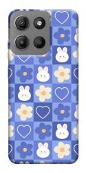 Чехол itsPrint Кролики-цветочки для Motorola Moto G15 4G