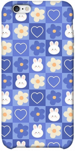 Чехол itsPrint Кролики-цветочки для Apple iPhone 6/6s plus (5.5")