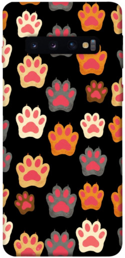 Чехол itsPrint Colorful Paws для Samsung Galaxy S10