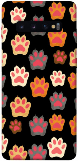 Чехол itsPrint Colorful Paws для Samsung Galaxy S10+