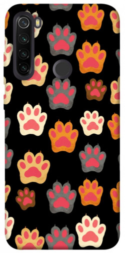Чехол itsPrint Colorful Paws для Xiaomi Redmi Note 8T