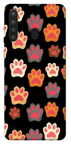 Чехол itsPrint Colorful Paws для Samsung Galaxy A21