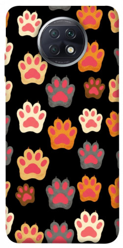 Чехол itsPrint Colorful Paws для Xiaomi Redmi Note 9 5G / Note 9T
