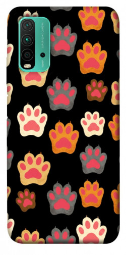 Чехол itsPrint Colorful Paws для Xiaomi Redmi Note 9 4G / Redmi 9 Power / Redmi 9T