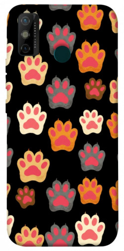 Чехол itsPrint Colorful Paws для TECNO Spark 6 Go