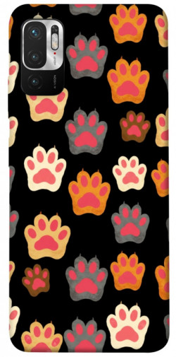 Чехол itsPrint Colorful Paws для Xiaomi Redmi Note 10 5G