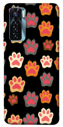 Чехол itsPrint Colorful Paws для TECNO Camon 17 Pro