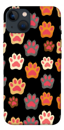 Чехол itsPrint Colorful Paws для Apple iPhone 13 (6.1")