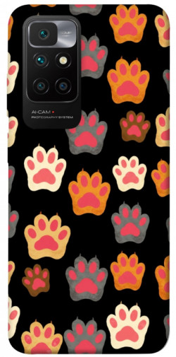 Чехол itsPrint Colorful Paws для Xiaomi Redmi 10