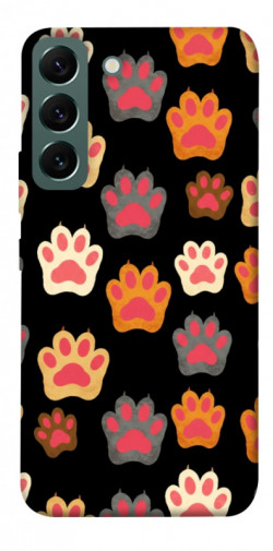 Чехол itsPrint Colorful Paws для Samsung Galaxy S22