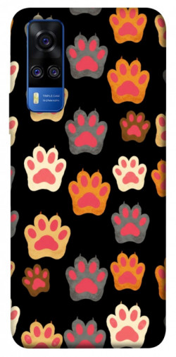 Чехол itsPrint Colorful Paws для Vivo Y51a