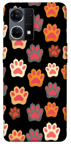 Чехол itsPrint Colorful Paws для Oppo Reno 7 4G