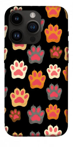 Чехол itsPrint Colorful Paws для Apple iPhone 14 Pro (6.1")