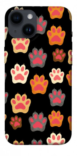 Чехол itsPrint Colorful Paws для Apple iPhone 14 (6.1")