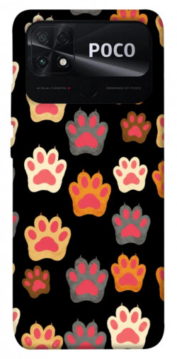 Чехол itsPrint Colorful Paws для Xiaomi Poco C40