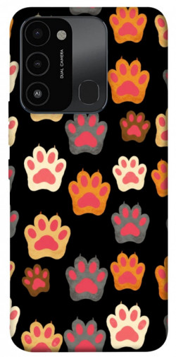 Чехол itsPrint Colorful Paws для Tecno Spark Go 2022 (KG5m)