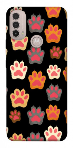 Чехол itsPrint Colorful Paws для Motorola Moto E40