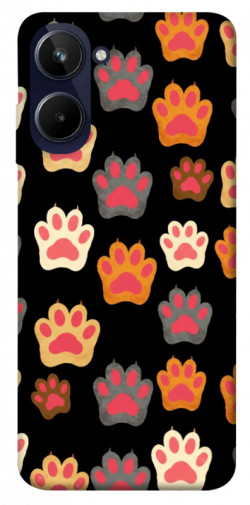 Чехол itsPrint Colorful Paws для Realme 10 4G