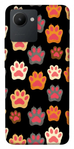 Чехол itsPrint Colorful Paws для Realme C30