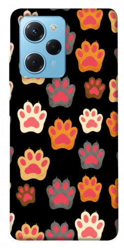 Чехол itsPrint Colorful Paws для Xiaomi Poco X5 Pro 5G