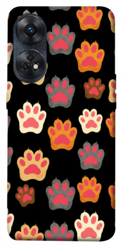 Чехол itsPrint Colorful Paws для Oppo Reno 8 T 4G